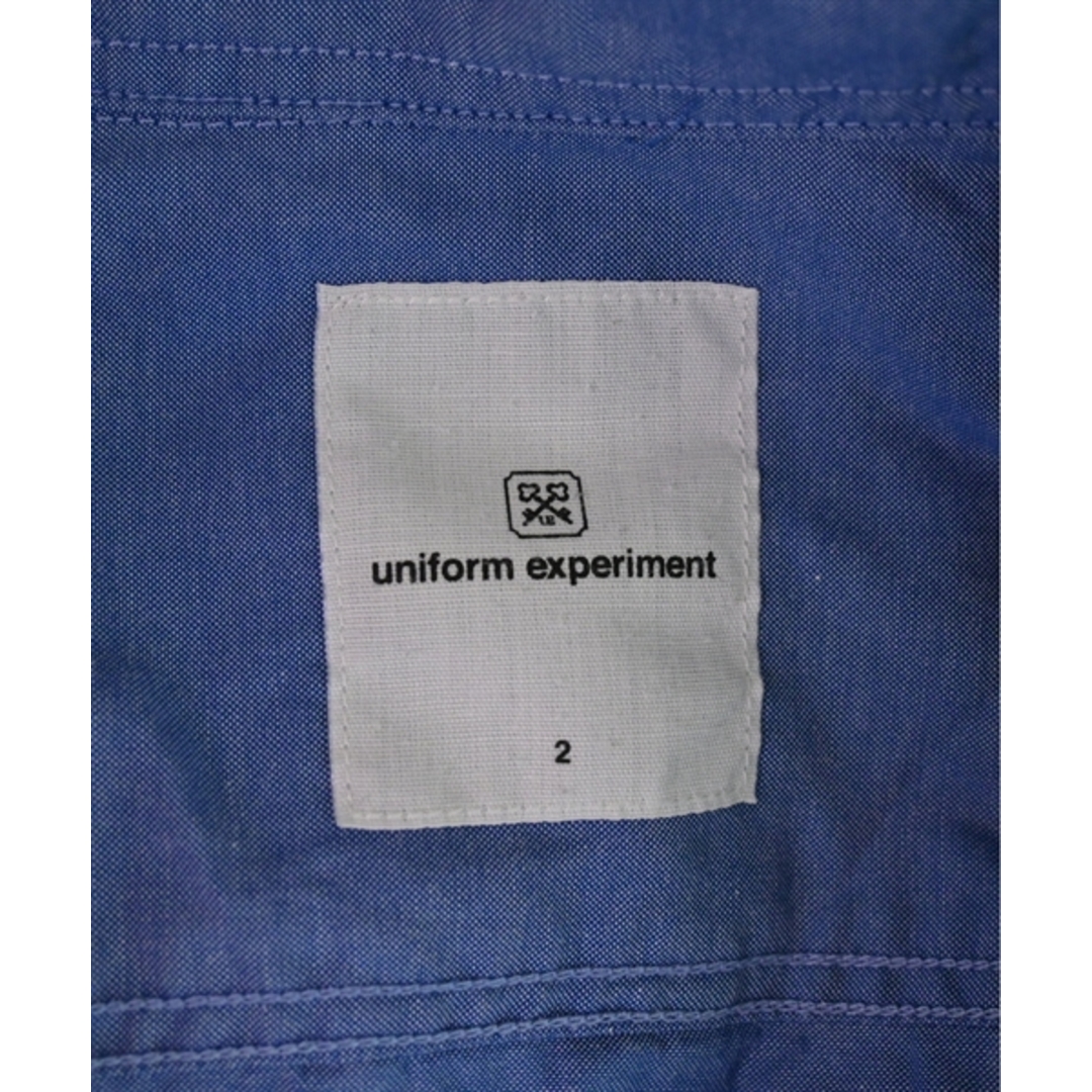 uniform experiment(ユニフォームエクスペリメント)のuniform experiment カジュアルシャツ 2(M位) 青 【古着】【中古】 メンズのトップス(シャツ)の商品写真