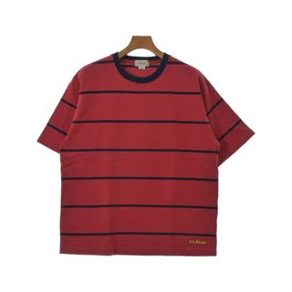 L.L.Bean - L.L.Bean エルエルビーン Tシャツ・カットソー S 赤x紺(ボーダー) 【古着】【中古】