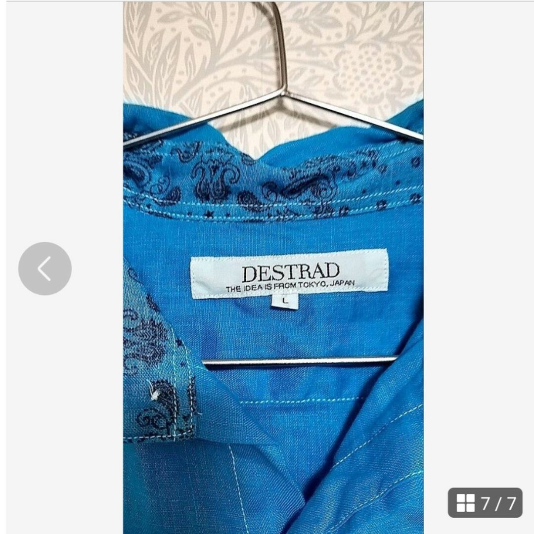 【C22】DESTRAD   グラデーション リネンシャツ メンズのトップス(シャツ)の商品写真