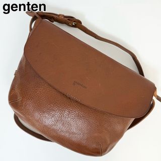 ゲンテン(genten)の24D17 genten ゲンテン ショルダーバッグ 本革 レザー(ショルダーバッグ)