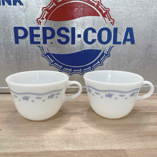 【ほぼ新品】オールドパイレックス ミルクグラス コーヒーカップ スープカップAC
