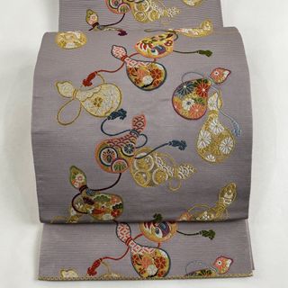 袋帯 美品 秀品 六通 正絹 【中古】(帯)