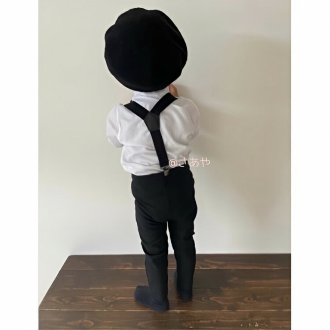 ノーカラーシャツ セット 110 パンツ お洒落 サスペンダー フォーマル 子供 キッズ/ベビー/マタニティのキッズ服男の子用(90cm~)(パンツ/スパッツ)の商品写真