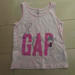 ベビーギャップ(babyGAP)のピンク　タンクトップ　女の子　夏服　90(Tシャツ/カットソー)