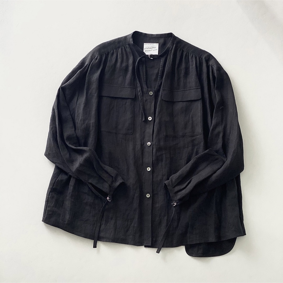 ARTS&SCIENCE(アーツアンドサイエンス)のritsuko karita / boyish linen shirt レディースのトップス(シャツ/ブラウス(長袖/七分))の商品写真