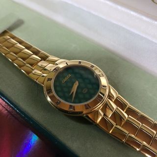 GUCCI - ☆【超美品希少レア】グッチヴィンテージ3300.Lゴールド GUCCI - ☆【超美品希少レア】グッチヴィンテージ3300.Lゴールド