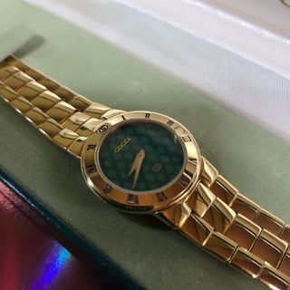 グッチ(Gucci)の☆【超美品希少レア】グッチヴィンテージ3300.Lゴールド腕時計(稼働品)(腕時計)