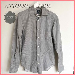 【美品】ANTONIO LAVERDA アントニオラベルダ　Yシャツ　ストライプ(シャツ)