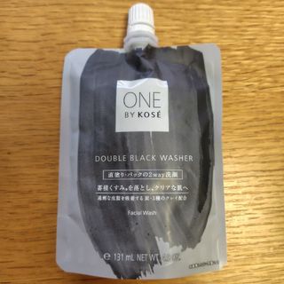 コーセー(KOSE)のONE BY KOSE ダブル ブラック ウォッシャー(140g)(洗顔料)