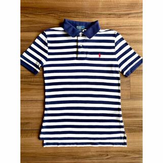 ポロラルフローレン(POLO RALPH LAUREN)のポロラルフローレン　ポロシャツ　150  ネイビー×ホワイト(Tシャツ/カットソー)