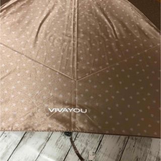 ビバユー(VIVAYOU)の【新品未使用】VIVAYOU折りたたみ傘ブラウン(傘)