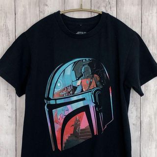 スターウオーズ　ムービーTシャツ　黒ブラック　サイズＭ　ボバフェット　メンズ古着(Tシャツ/カットソー(半袖/袖なし))