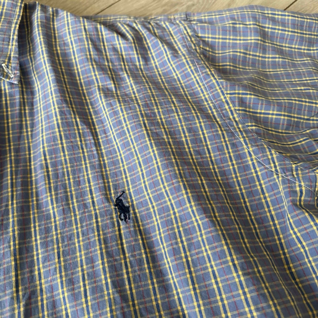 POLO RALPH LAUREN(ポロラルフローレン)のPOLO ラルフローレン/半袖シャツ/チェック/Lサイズ メンズのトップス(Tシャツ/カットソー(半袖/袖なし))の商品写真