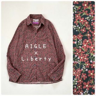 AIGLE - エーグル　リバティファブリックス ロワイズルリ 長袖シャツ　ブラウス