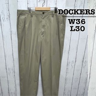 リーバイス(Levi's)のDOCKERS　チノパン　ワークパンツ　ワイド　ベージュ　W36　USA古着(チノパン)