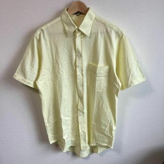 アクアスキュータム(AQUA SCUTUM)のAquascutum アクアスキュータム　シャツ　半袖　イエロー　黄色　M(Tシャツ/カットソー(半袖/袖なし))