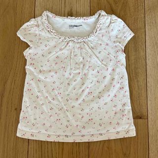 ベビーギャップ(babyGAP)の90cm baby GAP ベビーギャップ　Tシャツ　半袖　小花柄(Tシャツ/カットソー)