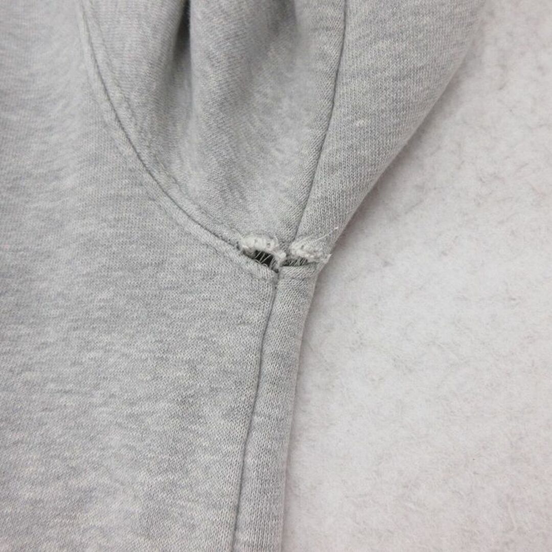 Champion(チャンピオン)のXL★古着 チャンピオン champion 長袖 スウェット メンズ 00年代 00s ビッグロゴ 刺繍 クルーネック グレー 霜降り 24apr24 中古 スエット トレーナー トップス メンズのトップス(パーカー)の商品写真