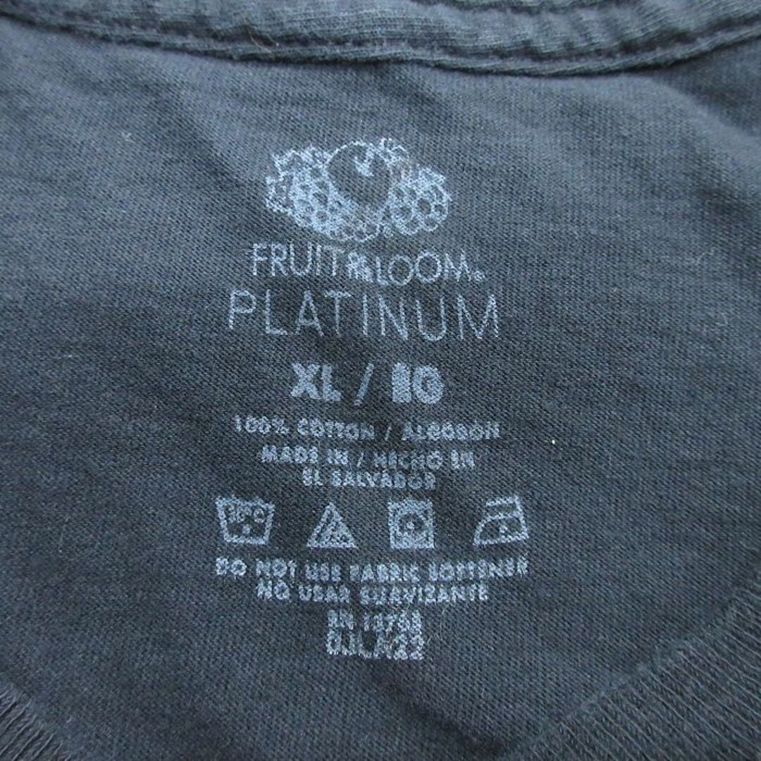 FRUIT OF THE LOOM(フルーツオブザルーム)のXL★古着 フルーツオブザルーム 半袖 ロック バンド Tシャツ メンズ スリップノット ノットフェス 大きいサイズ コットン クルーネック 黒 ブラック 【spe】 24apr24 中古 メンズのトップス(Tシャツ/カットソー(半袖/袖なし))の商品写真