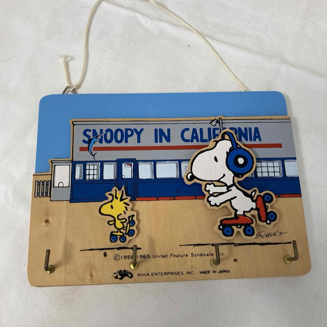 Vintage peanuts スヌーピー Aviva レア　壁掛け エンタメ/ホビーのおもちゃ/ぬいぐるみ(キャラクターグッズ)の商品写真