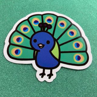 ⭐️人気⭐️クジャクのステッカー　Peacock sticker English(車外アクセサリ)