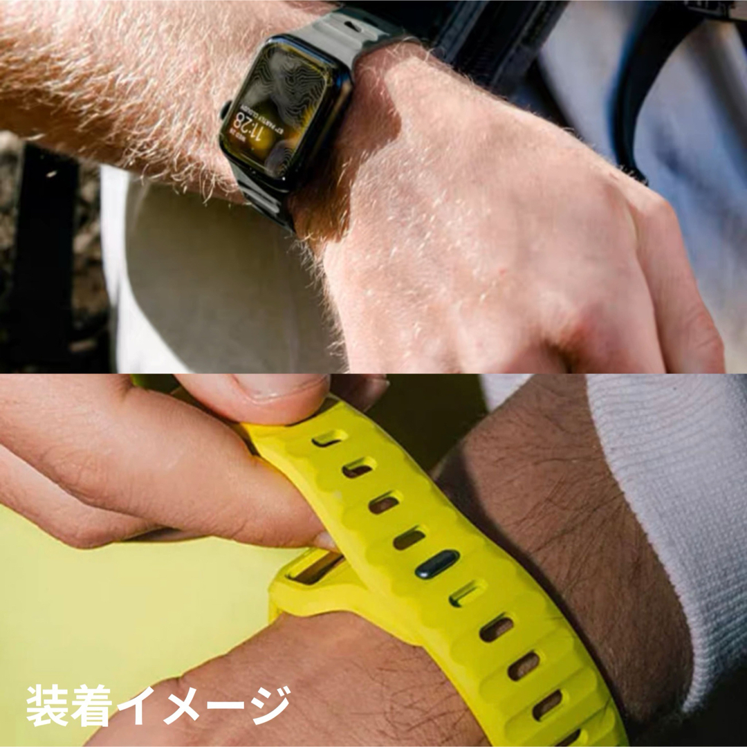 Apple watch bandアップルウォッチバンド スポーツバンド最新人気 メンズの時計(ラバーベルト)の商品写真