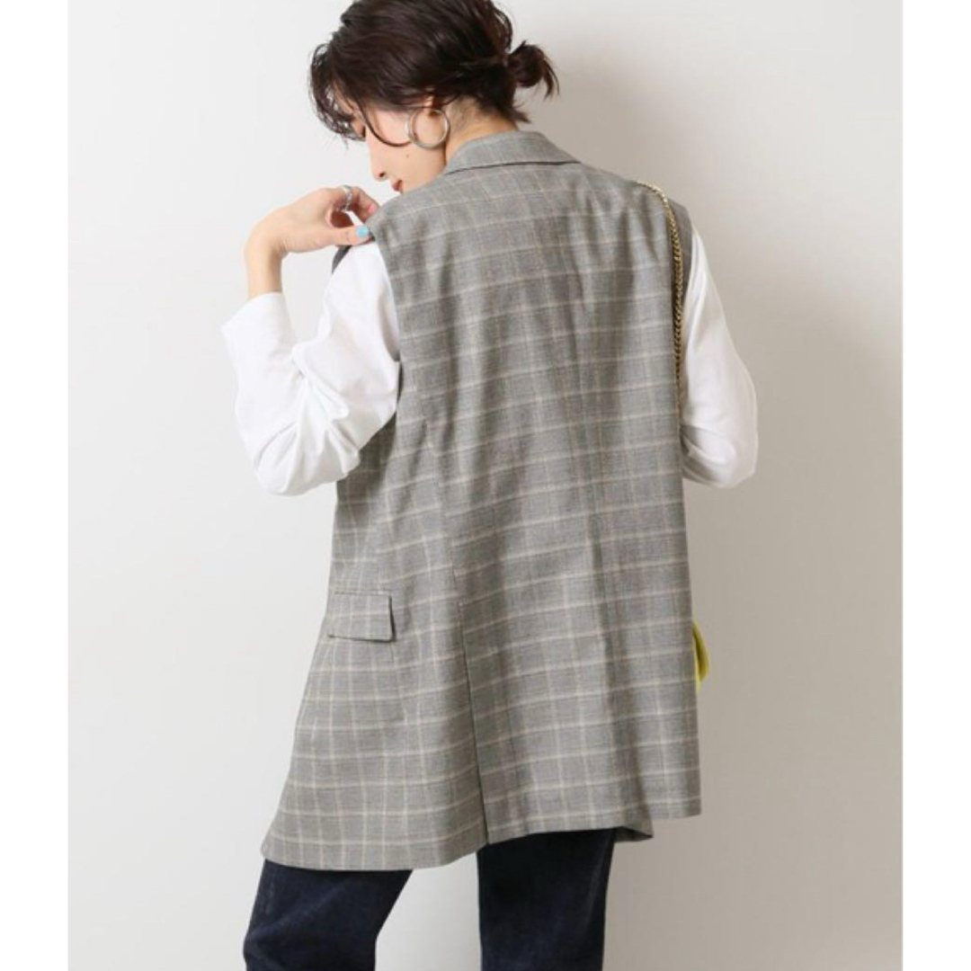 Spick & Span(スピックアンドスパン)の美品★スピック&スパン ２.８万  ◆ 春夏ジレ　ベスト　ゆったり　M レディースのトップス(ベスト/ジレ)の商品写真