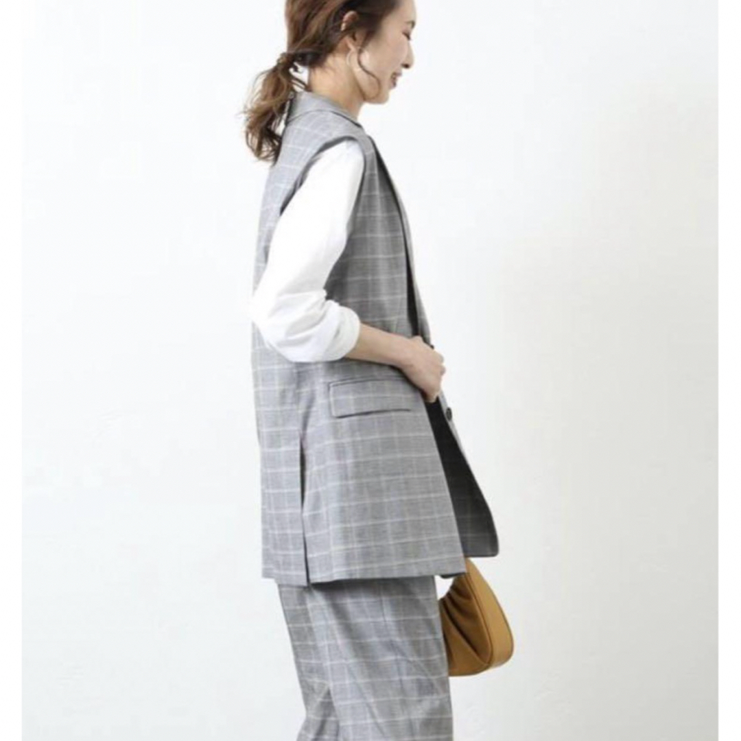 Spick & Span(スピックアンドスパン)の美品★スピック&スパン ２.８万  ◆ 春夏ジレ　ベスト　ゆったり　M レディースのトップス(ベスト/ジレ)の商品写真