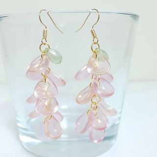 淡桃色ノ 藤の花ピアス(ピアス)