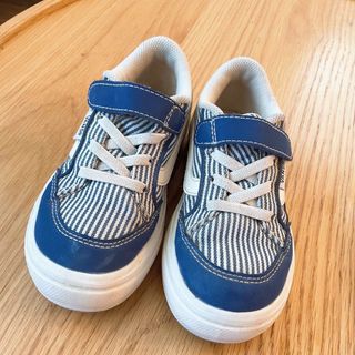 ヴァンズ(VANS)のバンズ　VANS 18㎝　青ストライプ　スニーカー　男の子(スニーカー)