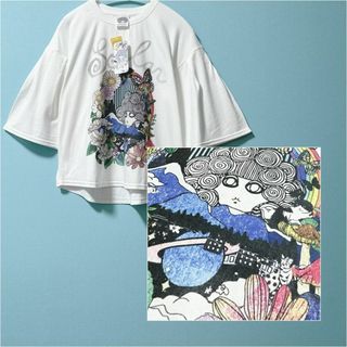 スカラー(ScoLar)の【ScoLar】スカラーちゃん富士山プリント Tシャツ タグ付未使用(Tシャツ(半袖/袖なし))