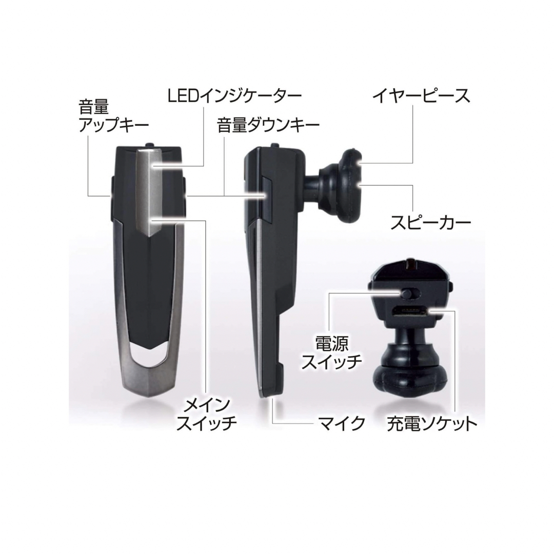 SEIWA Bluetoothモノラルイヤホンクレードル BTE102 スマホ/家電/カメラのオーディオ機器(ヘッドフォン/イヤフォン)の商品写真