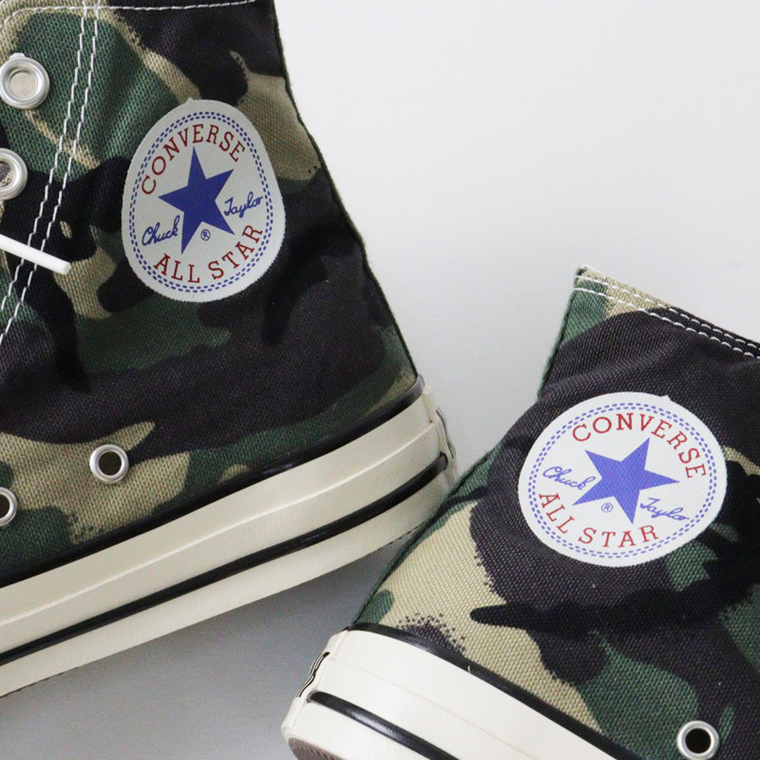 CONVERSE(コンバース)の新品 未使用 コンバースオールスター CONVERSE ALL STAR DPM-CAMO HI カモ柄 1SD046 スニーカー 25cm/グリーン【2400013739207】 レディースの靴/シューズ(スニーカー)の商品写真