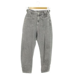 ザラ(ZARA)のザラ パンツ デニム ワイド テーパード カーブ ハイウエスト 36 グレー(デニム/ジーンズ)