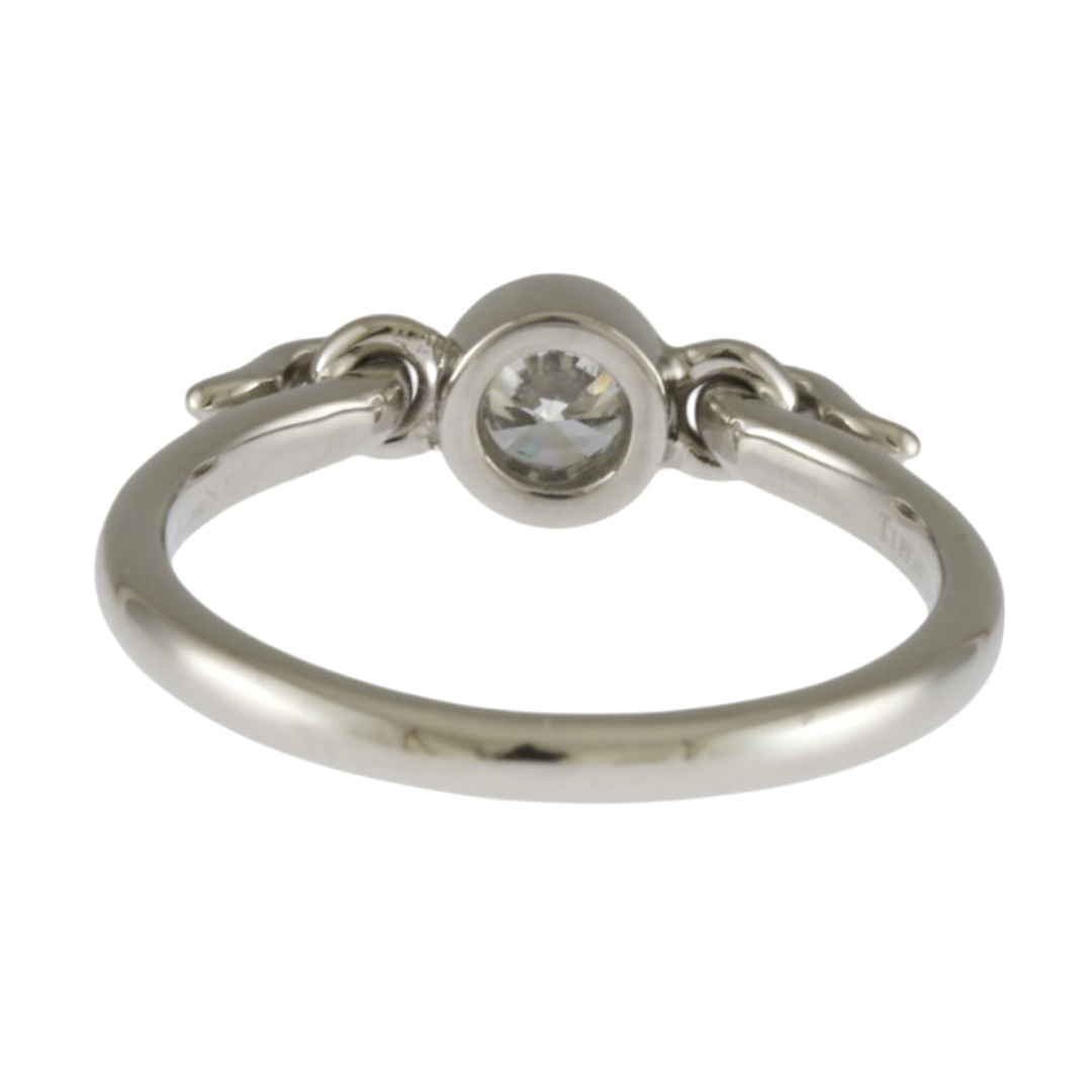 Tiffany & Co.(ティファニー)のティファニー スワン リング 指輪 9号 Pt950プラチナ ダイヤモンド レディース TIFFANY&Co.  中古 レディースのアクセサリー(リング(指輪))の商品写真
