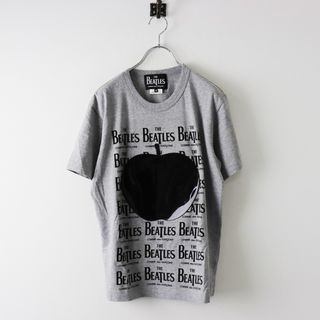 COMME des GARCONS - AD2017 ビートルズ × コムデギャルソン The Beatles x Comme des Garcons ラバープリントTシャツ M/グレー カットソー【2400013838627】