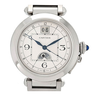 カルティエ(Cartier)のカルティエ パシャXL ナイト＆デイ GMT W31093M7 自動巻き ステンレススティール メンズ CARTIER 【中古】 【時計】(腕時計(アナログ))