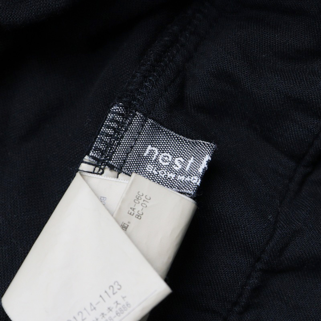 nest Robe(ネストローブ)のネストローブ nest Robe コットン ベルベット ワイドパンツ F/ブラック ボトムス【2400013832274】 レディースのパンツ(カジュアルパンツ)の商品写真