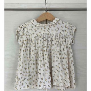 ボンポワン(Bonpoint)のlittle cotton clothes 花柄トップス　18-24m(Ｔシャツ)