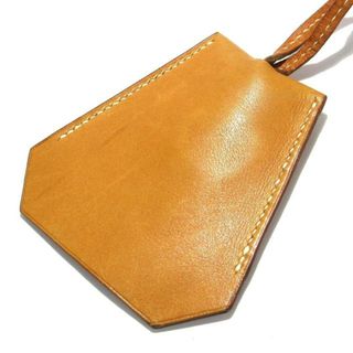 エルメス(Hermes)のHERMES(エルメス) ネックレス クロシェット レザー ライトブラウン キーリング付き(ネックレス)