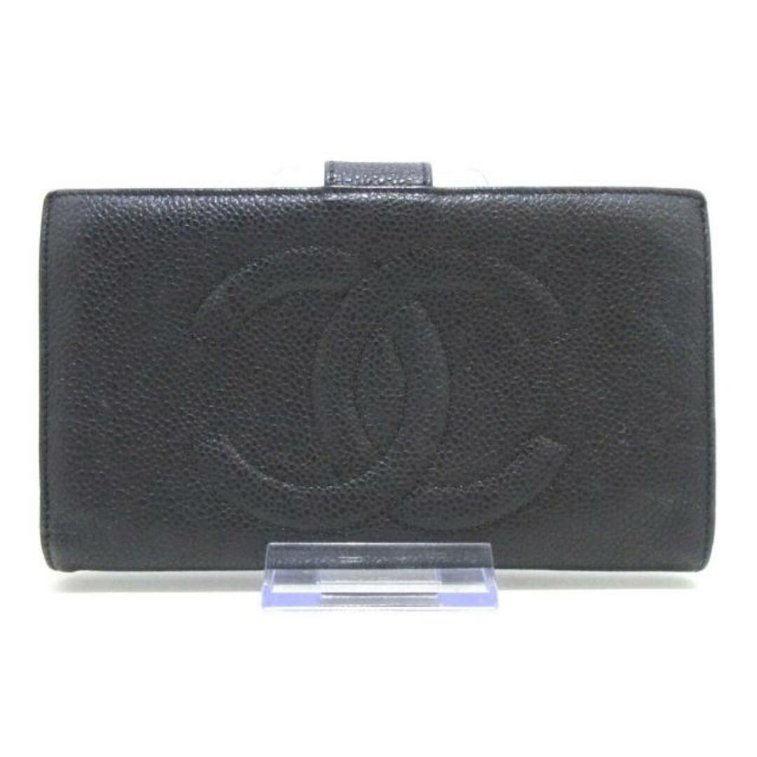 CHANEL(シャネル)のCHANEL(シャネル) 長財布 キャビアスキン A01429 黒 ココマーク キャビアスキン レディースのファッション小物(財布)の商品写真