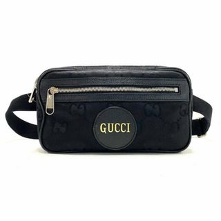 グッチ(Gucci)のGUCCI(グッチ) ウエストポーチ Gucci Off The Grid ベルトバッグ 631341 黒 ジャガード×レザー(ボディバッグ/ウエストポーチ)