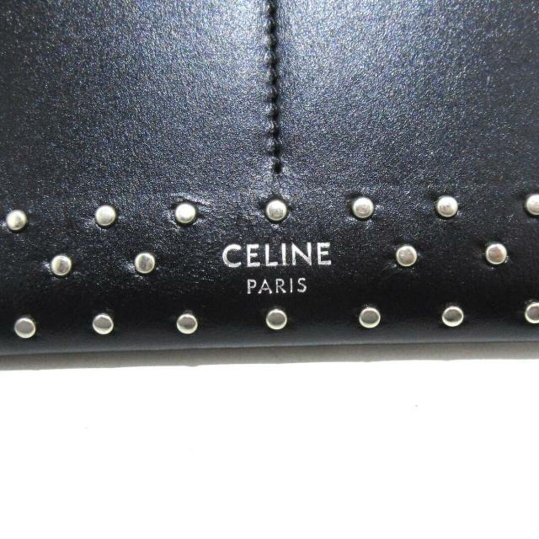 celine(セリーヌ)のCELINE(セリーヌ) 財布 バイカーウォレット 10C633BLZ.38SI 黒 スタッズ/ダブルスナップフラップ スムースカーフスキン レディースのファッション小物(財布)の商品写真