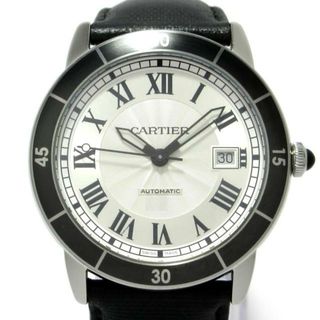 カルティエ(Cartier)のCartier(カルティエ) 腕時計 ロンド クロワジエール ドゥ WSRN0002 メンズ SS/革ベルト シルバー(その他)