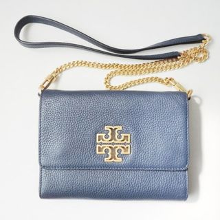 Tory Burch - TORY BURCH(トリーバーチ) 財布美品  ダークネイビー チェーンウォレット レザー