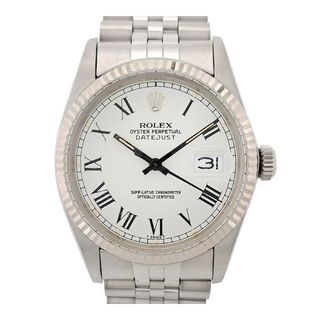 ロレックス(ROLEX)のロレックス デイトジャスト バックリーダイヤル Overhauled 16014 自動巻き ステンレススティール ホワイトゴールド メンズ ROLEX [アンティーク ヴィンテージ] 【中古】 【時計】(腕時計(アナログ))