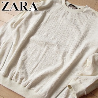 ザラ(ZARA)のZARA BASIC (EUR)L メンズ トップス アイボリー(Tシャツ/カットソー(七分/長袖))