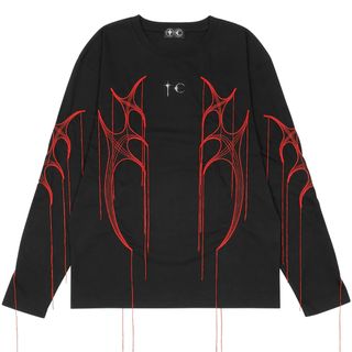 【THUG CLUB】TRIBAL TREE SLEEVE / REDサグクラブ(Tシャツ(長袖/七分))