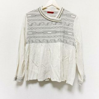 ヴィヴィアンタム(VIVIENNE TAM)のVIVIENNE TAM(ヴィヴィアンタム) カーディガン サイズ1 S レディース美品  - アイボリー×黒 長袖/刺繍/フリル(カーディガン)