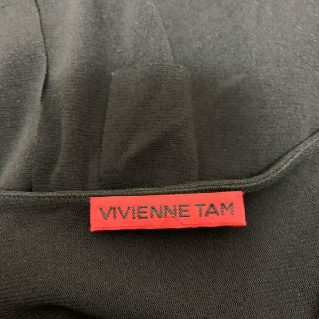 VIVIENNE TAM(ヴィヴィアンタム)のVIVIENNE TAM(ヴィヴィアンタム) 半袖カットソー サイズ2 S レディース美品  - 黒 クルーネック レディースのトップス(カットソー(半袖/袖なし))の商品写真